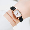 Minimalist Ladies Watch with Leather Strap