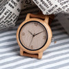 Casual Wooden Watch with Leather Strap