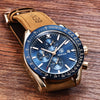 Luxury Chronograph Watch with Silicone Strap